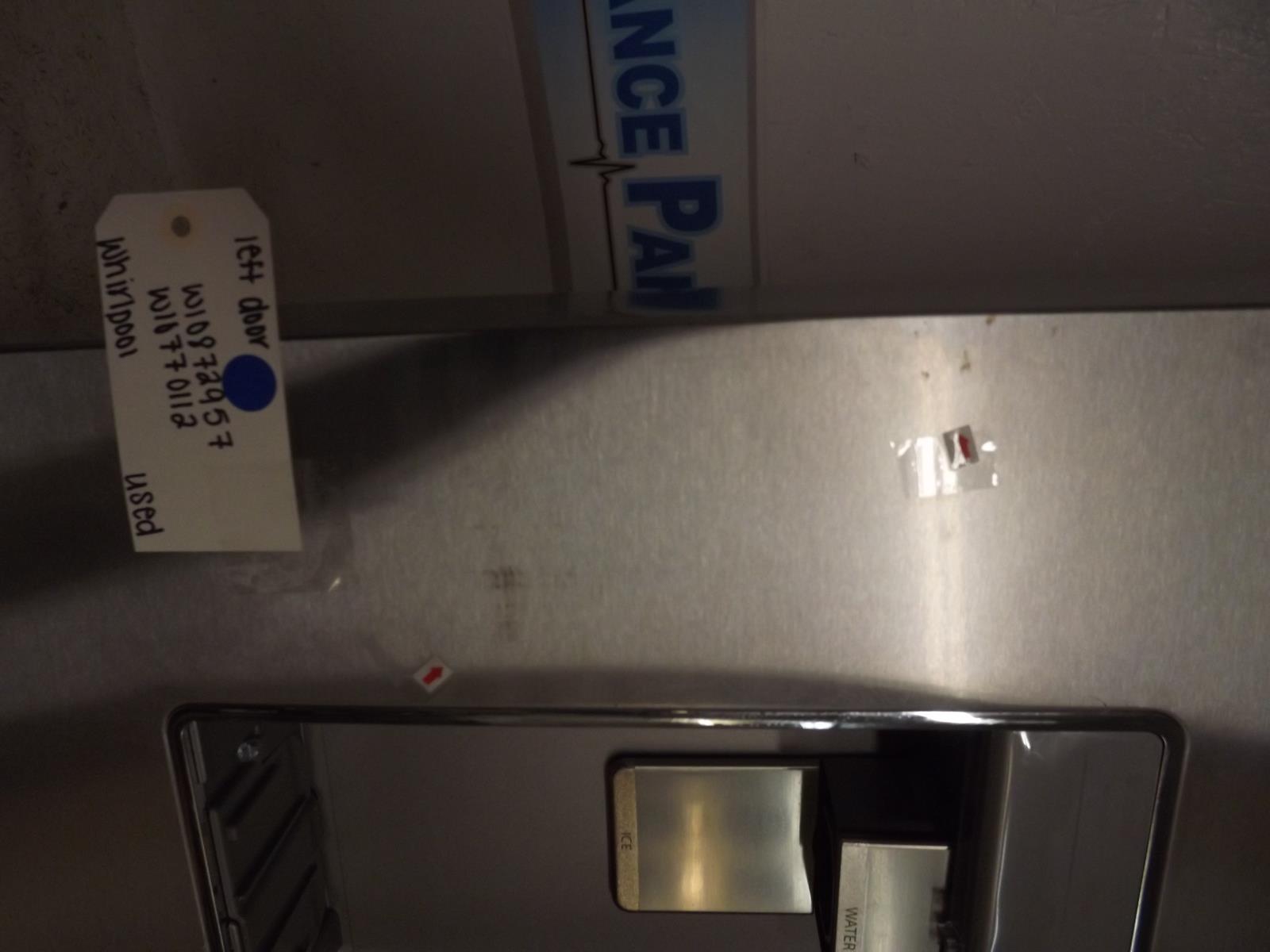 Whirlpool Refrigerator W10872957 W10770112 Left Door Used Whirlpool Refrigerator W10872957 W10770112 Left Door Used